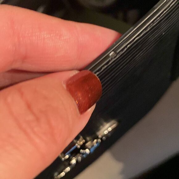 EUC Vivienne Westwood Womens Black Textured Polly Drawstring Vegan Tote Bag - Picture 10 of 12